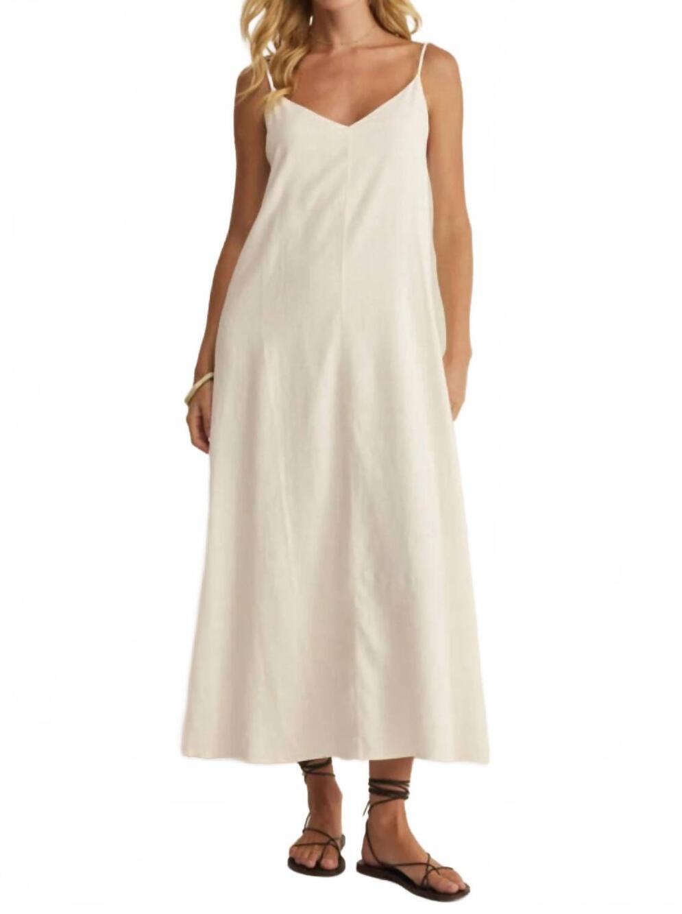 NEW Z SUPPLY sandcomber midi dress in white